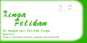 kinga pelikan business card